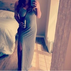 Grey maxi dress, size Medium